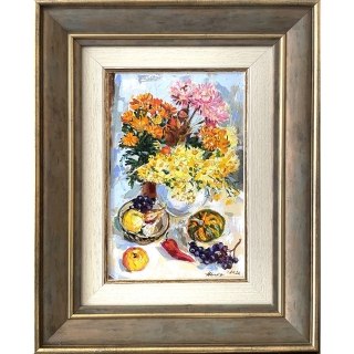 Autumn Still Life with Apples