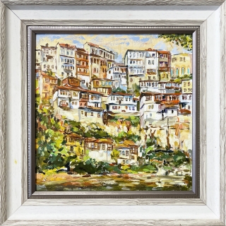Old houses over the river