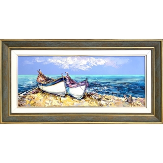 Two Fishing Boats on the Shore