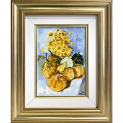 Autumn Still Life with Chrysanthemums